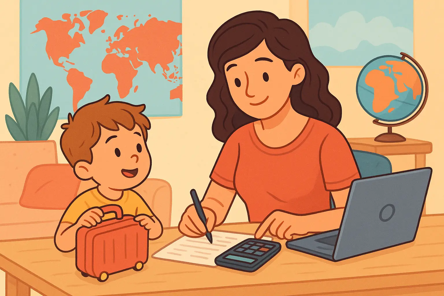 Planejamento Financeiro para Mães Solo Viajantes 