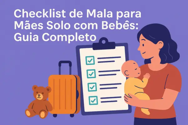 Checklist de Mala para Mães Solo com Bebês: Guia Completo
